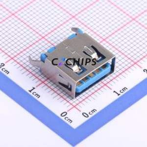 U-A-39DD-W-3 USB Connector Through hole Component (THT) Connector Type-A USB 3.0 Female Through Hole - Product Image 1