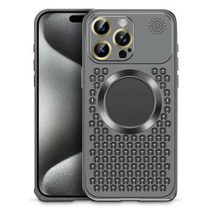 เคสสำหรับ iPhone 14 <span class=keywords><strong>PRO</strong></span> <span class=keywords><strong>MAX</strong></span>, เคสอลูมิเนียมอัลลอยด์สปริงแม่เหล็กอโรมาเธอราพีสำหรับ iPhone 15 14 13 <span class=keywords><strong>12</strong></span>เคสโทรศัพท์ - Product Image 1