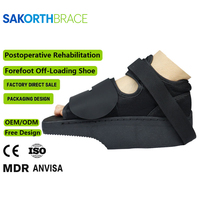 Chaussures orthopédiques post-opératoires à semelle compensée en maille médicale pour le soulagement et la réduction de la pression sur l'avant-pied