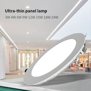 Hiệu Suất Cao Nhôm Trắng Tròn Vuông 3W 4W 6W 9W 12W 15W 18W 24W Trần Ánh Sáng Đèn <span class=keywords><strong>LED</strong></span> Bảng Điều Chỉnh Ánh Sáng - Product Image 6