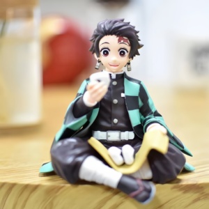 Ensemble de figurines anime Noodle Stopper en position assise, 14 pièces, Tanjiro Nezuko <span class=keywords><strong>Zenitsu</strong></span>, décoration de bureau pour fans, collection, cadeau, PVC - Product Image 2