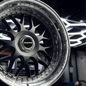 Roue forgée de luxe plat concave profond 2 pièces 3 pièces roues 5X112/114.3/120/127/130 roue de voiture pour Mercedes BMW - Product Image 2