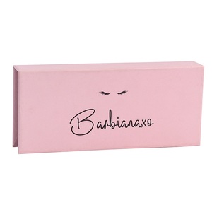 Fancy Custom 3D Mink Lashes Pink Gold Magnetic Eyelash Packaging Box
