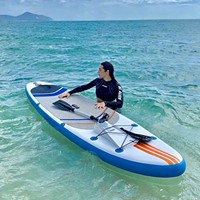 Planche de paddle gonflable (SUP) en gros - Matériau PVC écologique, système à 3 ailerons, pour le surf en haute mer, livraison directe
