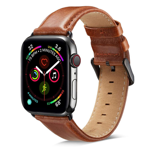 Correa de cuero de vaca de primera capa para <span class=keywords><strong>Apple</strong></span> <span class=keywords><strong>Watch</strong></span>, banda de <span class=keywords><strong>38mm</strong></span>, 40mm, 42mm, 44mm, iWatch 1, 2, 3, <span class=keywords><strong>4</strong></span>, 5, novedad - Product Image 1