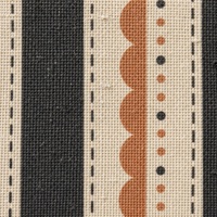 Set de table en lin et coton imprimé sur mesure 35x48cm |   Rayures scandinaves festonnées |   Impression numérique en gros