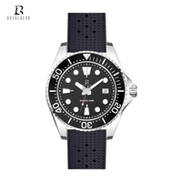 Montre automatique de plongée vintage de luxe pour homme ROYAL BEAR, mouvement japonais NH35, étanche 100 m, acier inoxydable