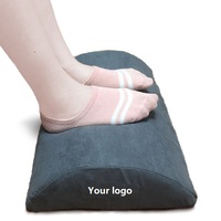 Coussin de repose-pieds de voyage confortable motif solide sous l'oreiller de repose-jambes de bureau et l'oreiller de repos compensé