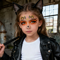 GMPC/Sedex/ISO/EUDR Factory Sparkling Face Gems Sticker for Kids Party Events Makeup Adhesive Face Jewels for Celebrations