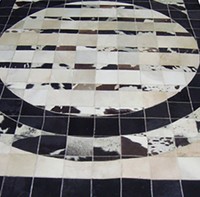 Tapis en cuir de vachette indien personnalisé de haute qualité tapis brodé et tapis de prière directement du fabricant