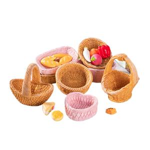 Weijin Micro-paesaggio di simulazione in Rattan e cesti intrecciati, cesto accessori decorativi da te, Mini Minia - Product Image 1