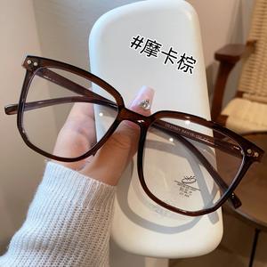 Montures de lunettes rectangulaires ultralégères Tr90 37001 anti-lumière bleue unisexe, monture complète grande taille, aspect naturel - Product Image 3