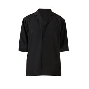 Abrigo de chef blanco y de cuello bajo Chaquetas de chef transpirables Abrigos de chef para hombre - Product Image 5