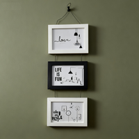 Couleurs multiples de haute qualité avec des cadres en bois de corde pour la décoration intérieure
