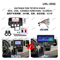 Cadre d'autoradio stéréo en gros pour TOYOTA HIACE 2019, cadre de moniteur de voiture, cadre de lecteur DVD, panneau de façade, cadre d'autoradio Android