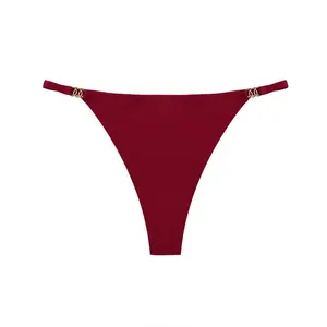 one-piece thin-strap ice silk girl underwear low waist breathable sexy Seamless T-string underwear for women