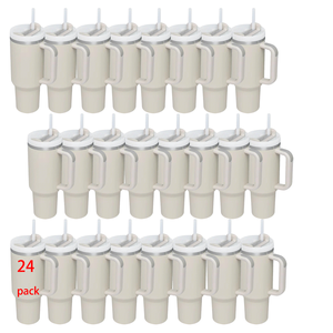 40oz Stainless Steel Vacuum Insulated Tumbler Lid Straw 6-12hr Eco-Friendly Portable American Style <b>Large</b> Capacity Back School - Product Image 5
