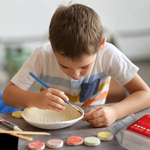 Argile sèche à l'air pour les adultes. <span class=keywords><strong>Kit</strong></span> <span class=keywords><strong>de</strong></span> <span class=keywords><strong>poterie</strong></span> pour débutants pour adultes. <span class=keywords><strong>Kit</strong></span> <span class=keywords><strong>de</strong></span> bricolage pour adultes, pâte à modeler blanche naturelle pour enfants - Product Image 4