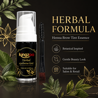 Teinture brune au henné, crème de teinture semi-permanente pour sourcils, rehausseur naturel liquide pour sourcils
