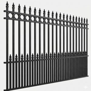 Factory Direct Steel Spear Garden House Iron Customized Residential Commercial Pool Forged Arrow <b>Top</b> <b>Rust</b>-Proof Fencing - Product Image 3