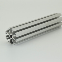 Présentoirs modulaires sur mesure Systèmes d'encadrement de cabines Profilés aluminium à colonne octogonale usinés CNC Brochage de perçage +/-0.01mm