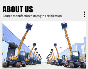 Mini escavatore a ruote da 5 tonnellate macchina 10 9 8 Ton nuovo escavatore a ruote prezzo - Product Image 5