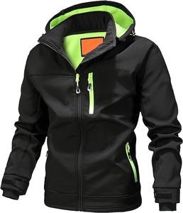 Soft shell Jacke für Männer Großhandel Fabrik Benutzer definiertes Logo Kleidung <span class=keywords><strong>Classic</strong></span> Style Soft shell Kleidung Sport jacke Wasserdichte Funktion - Product Image 5