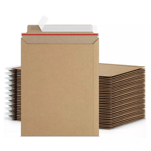 Sobre de correo rígido de papel Kraft marrón reciclable personalizado al por mayor para impresión de documentos fotográficos - Product Image 1