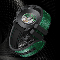 Montre automatique de luxe Lucky Harvey au design unique de serpent pour homme, mouvement LH001, réserve de marche de 40 heures, 3 ATM, montre-bracelet de style business ZLS203