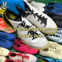 Chaussures de football d'occasion S25 de marque internationale, haute qualité, vente en gros en vrac, directement de l'usine, chaussures pour hommes de seconde main