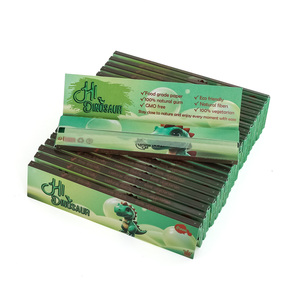 HI DINOSAUR 20 Paquetes de Papel de Liar Verde +Tips Personalizado, Orgánico, de Combustión Lenta, Natural, Moderno y Personalizado para Cigarrillos - Product Image 4