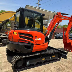 Originele Japanse <span class=keywords><strong>4t</strong></span> 6t 6,5t Kubota minigraver, tweedehands Kubota Kx165 Kx175 Kx185 Kx155 graafmachine, Kubota tractor met bulldozer - Product Image 5