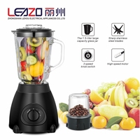 Voor gepersonaliseerde glazen blender, multifunctionele elektrische blender, 1,5 liter inhoud, roestvrij staal, geschikt voor hotels, fruit smoothie