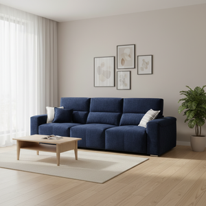 Living Room Furniture <strong>Sofa</strong> Modern Folding <strong>Bed</strong> <strong>Sofa</strong> 3 Seater <strong>Blue</strong> Convertible <strong>Sofa</strong> <strong>Bed</strong> - Product Image 1