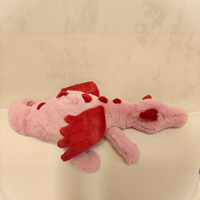 Peluche JellyC Dragon Rose Délicat, Jouet en Peluche Dragon Volant Doux, Cadeau pour Thanksgiving, Noël, Décoration d'Intérieur