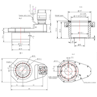 Axe rotatif CNC C-axis CA1H10 HQD pour centre d'usinage du bois, pièces d'axe ATC