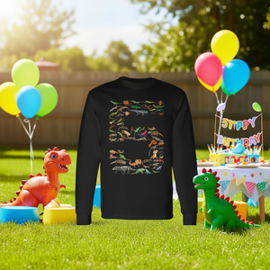 Camiseta de manga larga con figuras de lagartos y reptiles para niños, regalo de cumpleaños, 5 años, 5 años de edad - Product Image 3