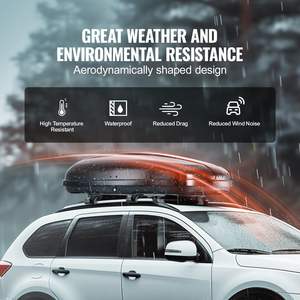 DB Wholesale 14 Cubic Feet ABS Roofbox PVC Cargo Carrier Almacenamiento de equipaje para SUVs y coches Rooftop Cargo Roofbox - Product Image 6