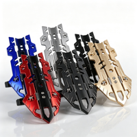 Pièces de modification de moto en alliage d'aluminium, couvercle d'amortisseur avant universel, plaque de protection avant, logo personnalisable disponible