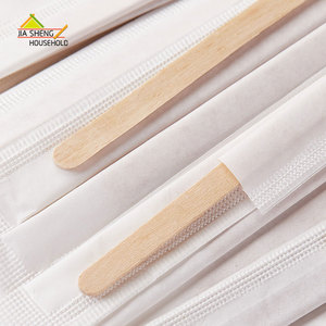 Biểu Tượng Tùy Chỉnh Thực Phẩm Cấp Bằng Gỗ Cà Phê Khuấy Xách Tay Cá nhân Giấy Bọc Khuấy Gậy - Product Image 2