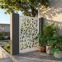 Panneau de clôture décoratif en métal découpé au laser pour jardin, écran d'intimité, taille personnalisable, clôtures et portails d'entrée de villa toutes saisons, finition poudrée