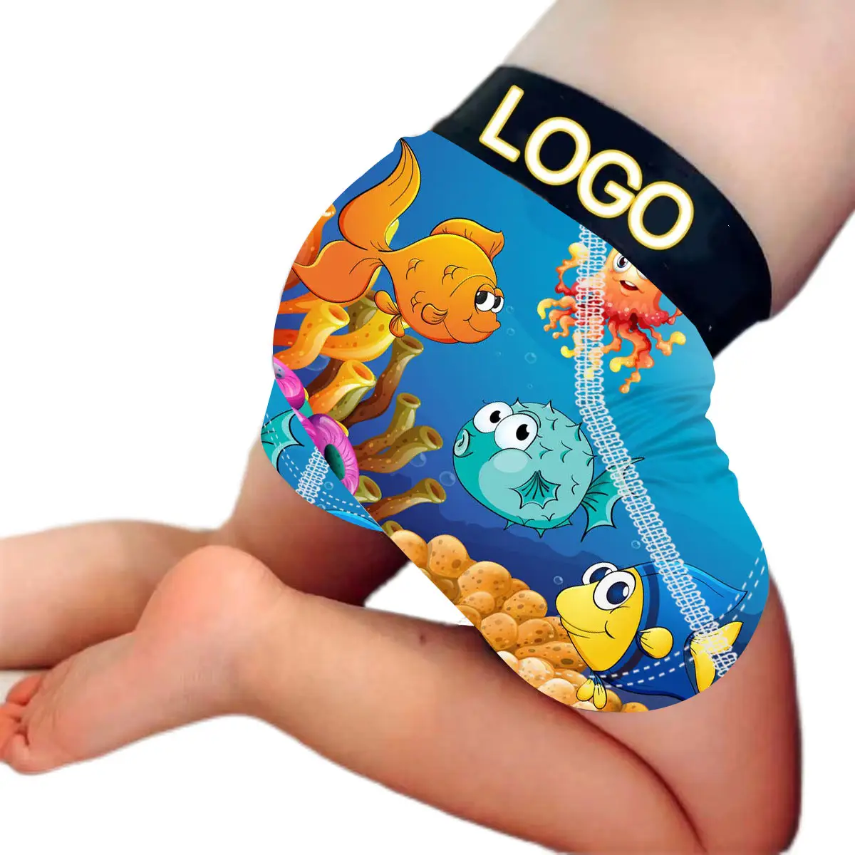 Ropa interior deportiva de diseño personalizado para niños, Bóxer corto, calzoncillos con logotipo personalizado, venta al por mayor