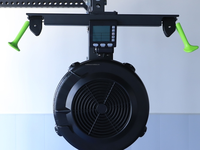 Machine d'ergométrie de ski à résistance à l'air murale avec logo personnalisé, écran LCD, pour usage domestique et commercial, simulateur de ski