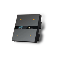 Interrupteurs muraux intelligents Anjielo 4 voies en composite ABS PC, compatibles Zigbee, avec technologie de détection corporelle pour la domotique