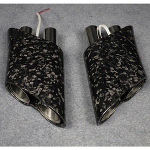 ท่อไอเสียคาร์บอนไฟเบอร์เงาแบบตรง รุ่นใหม่ สำหรับ AMG G63 W464 สไตล์ B900 ยี่ห้อ OUER ปี 2002-2016 - Product Image 1
