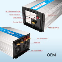Convertisseur de puissance Pretiosus Inverter 5000 Watt 5KW 12/24/48V DC AC110/120/220/230V Onde sinusoïdale pure avec chargeur AC