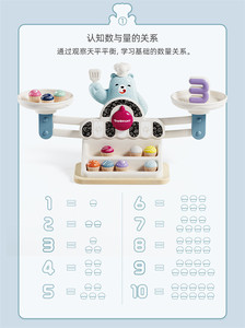 Bilancia Giocattolo in Plastica Tebaoer Little Bear con Numeri e Denaro, Gioco Educativo per Bambini dai 4 ai 6 Anni - Product Image 6