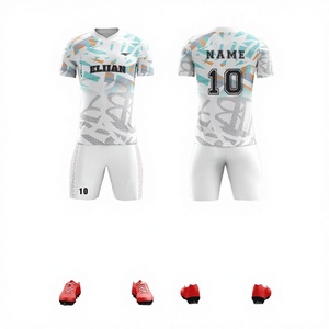Camiseta deportiva para adultos al por mayor, camiseta de fútbol, tela elástica transpirable, ajuste cómodo, ropa deportiva para equipos, camiseta de fútbol para clubes - Product Image 1