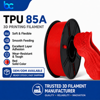 Grosir Pabrik Filamen 3D TPU Ultra Lembut 85A 1.75mm $9-12/KG 0.02mm Fleksibel Pesanan Massal 0.5KG/1KG/3KG/5KG Spool Kompatibel