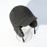 Gorros de Invierno con Orejeras, Gorro de Trapper Forrado de Felpa para Clima Frío, Gorros de Invierno para Hombre, Gorro de Invierno Masculino